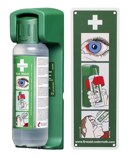 Płukanka do oczu 500ml + uchwyt ścienny Eye Wash Cederroth 7251-7200