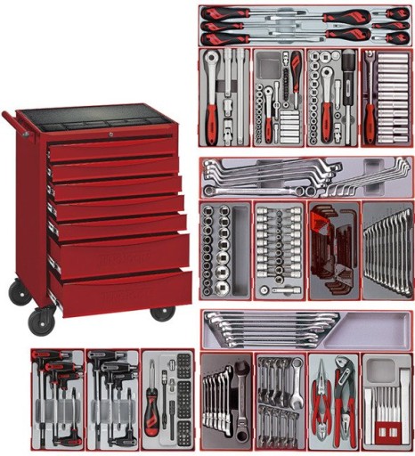 Wózek 302 elementy Tengtools