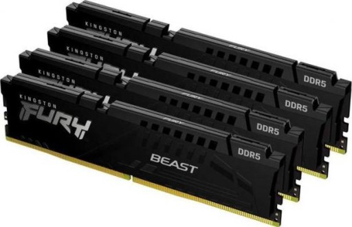 Kingston Fury Beast Black 128GB [4x32GB 5200MHz DDR5 CL40 DIMM]