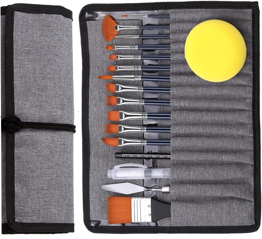 Artist Brush Set, miękki, Płaski, syntetyczny