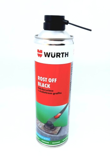 ODRDZEWIACZ ROST OFF BLACK Z GRAFITEM WURTH 500ML