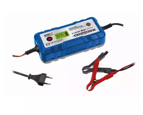 DEDRA Prostownik mikroprocesorowy 4A LCD, 6/12V 4-120Ah LFP DEPM019LFP
