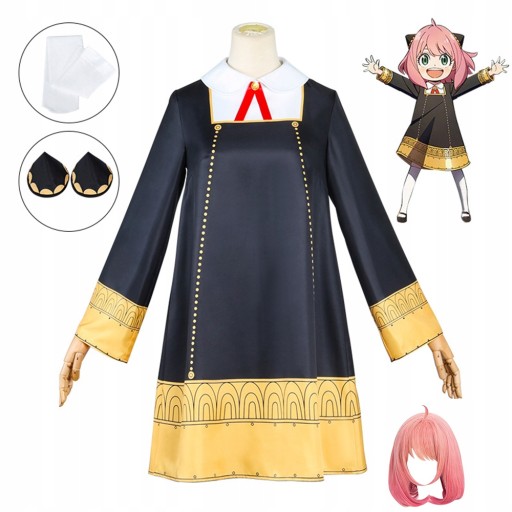 SPY FAMILY Anya Forger Cosplay Kostium Peruka