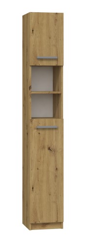 SZAFKA ŁAZIENKOWA MARBELA 32CM REGAŁ SŁUPEK DĄB AR