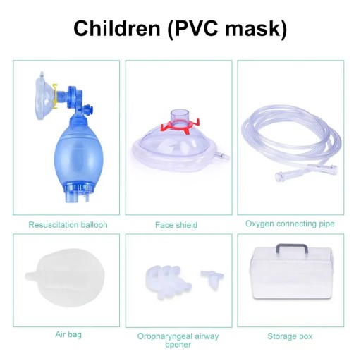 First Aid Manual PVC Adult/Child/Infant Resuscitation Ambu Bags