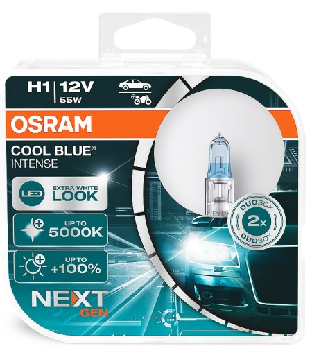 OSRAM H1 12V 55W +20% COOL BLUE 4200K XENON LOOK