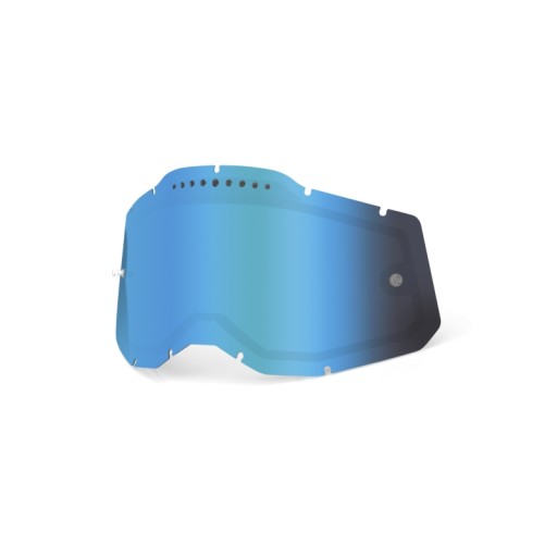 100% SZYBA PODWÓJNA WENTYLOWANA DO GOGLI RACECRAFT 2/ACCURI 2/STRATA 2 BLUE
