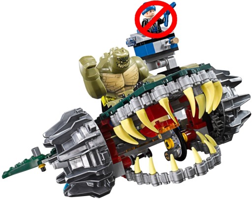 Lego 76055 @@ KILLER CROC +ŁUPACZ @@figurka+pojazd