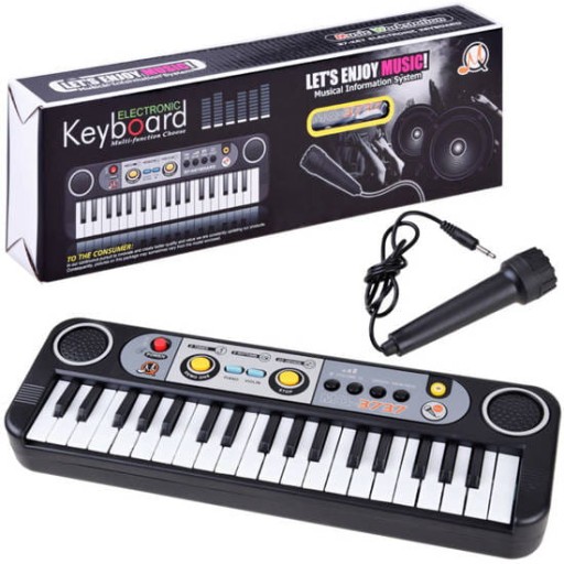 ORGANY KEYBOARD 39 KEYS PIANINO + MIKROFON