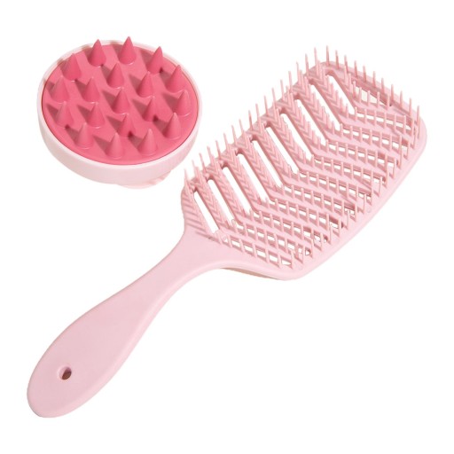 Hollow Out Hair Brush Rozczesująca szczotka do włosów dla kobiet i mężczyzn, kręcona, prosta