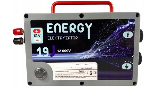 Pastuch Elektryzator Elektryczny ENERGY 19J MOCNY
