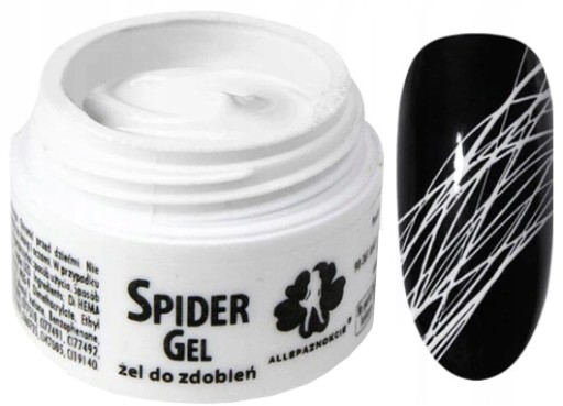 SPIDER GEL ŻEL DO ZDOBIEŃ WHITE BIAŁY 3G