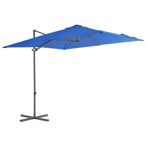 PARASOL OGRODOWY SKŁADANY NA SŁUPKU SOLIDNY NA TARAS OGRÓD BALKON 250x250cm