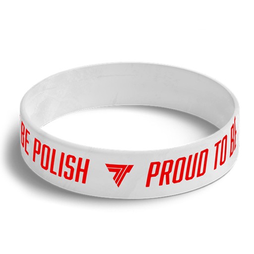 TREC OPASKA SILIKONOWA PROUD TO BE POLISH BIAŁA