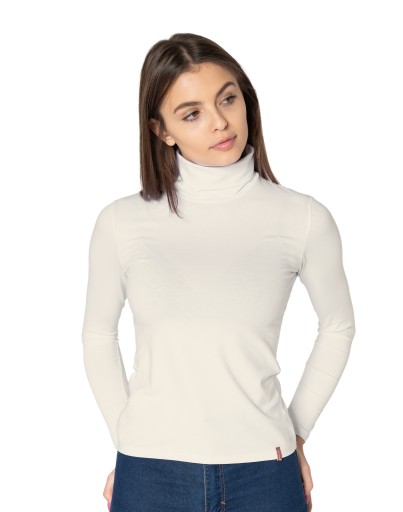 Golf Damski Cienki Sweter Golfy 8112-18 r S/M