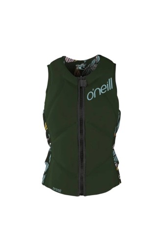 Kamizelka damska wake O'Neill Slasher Comp FP FZ DARK GREEN 4