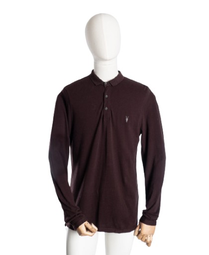 ALLSAINTS POLO Z DŁUGIM RĘKAWEM, ROZM. M