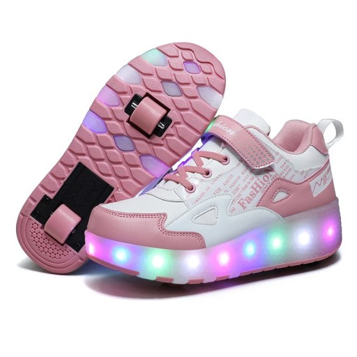 SWIECACE BUTOROLKI BUTY Z ROLKAMI LED ROLKI WROTKI R.27-42 Promocja!