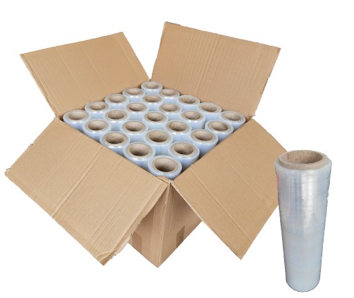 FOLIA STRETCH MINI RAP 25CM 0,5 KG STRECH STRECZ TRANSPARENT 60 sztuk