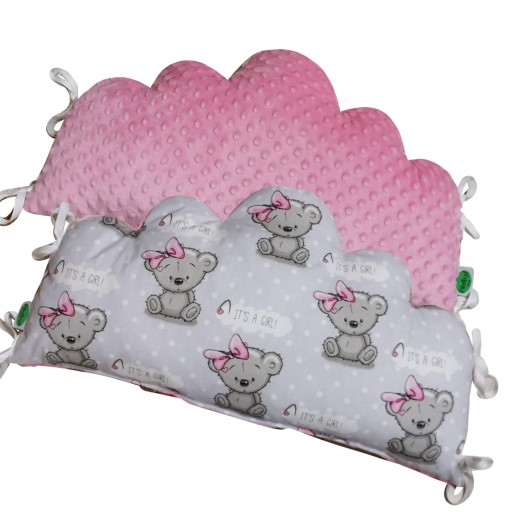 OCHRANIACZ DO ŁÓŻECZKA PODUSZKA CHMURKA 60CM MINKY