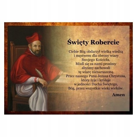 Pocztówka 54. Mój Patron - św. Robert