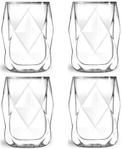 VIALLI 4 SZKLANKI TERMICZNE NAPOJE DRINKI GEO 350