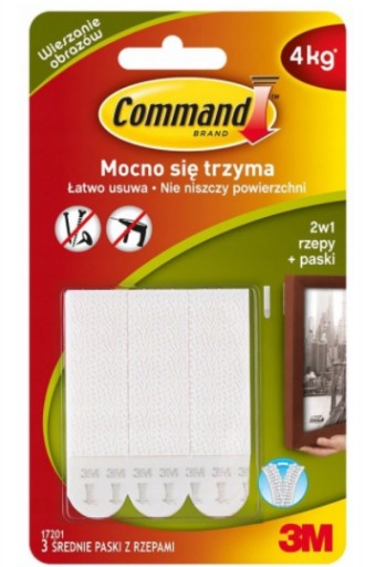 RZEPY DO WIESZANIA OBRAZÓW RAMEK MAŁE COMMAND