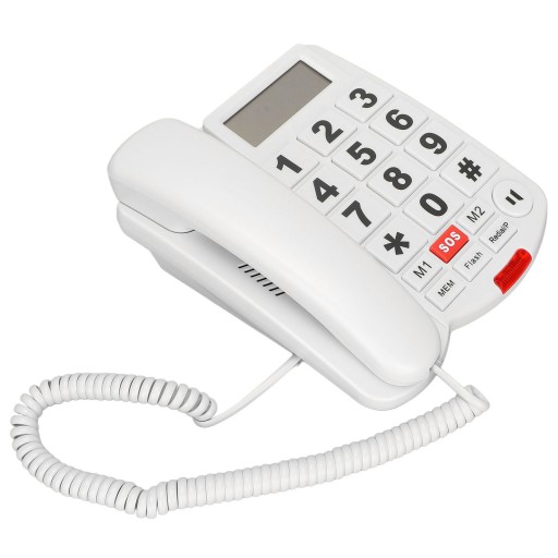 LD265CID Telefon przewodowy z dużym przyciskiem i wybieraniem 5U