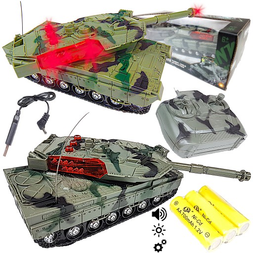 CZOŁG Leopard 2A6 Zdalnie Sterowany, pilot RC, LED