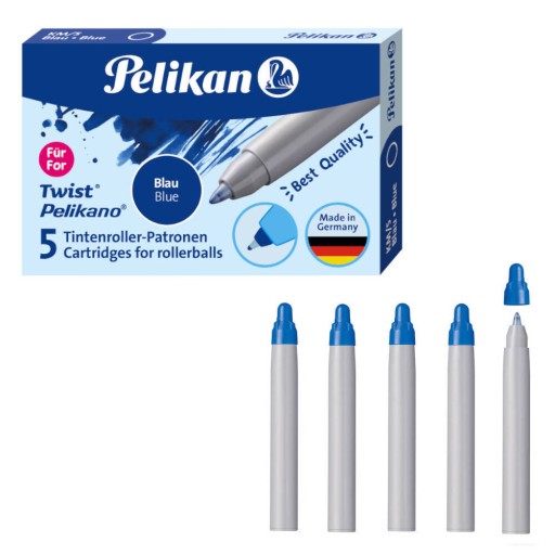 Naboje do pióra kulkowego atramentowe 5szt PELIKAN