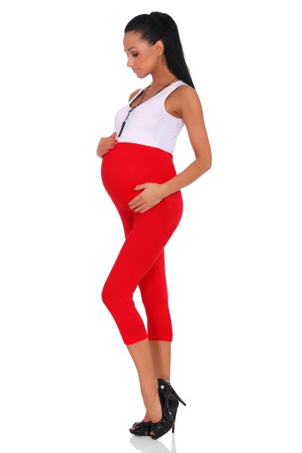 CIĄŻOWE GETRY 3/4 - ELASTYCZNY PANEL PREG34 - L