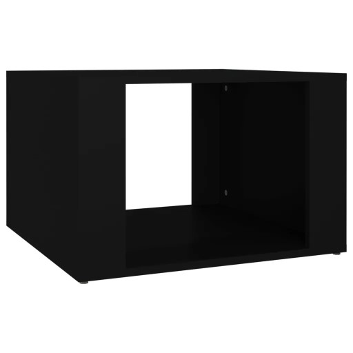 Szafka nocna, czarna, 57x55x36 cm, materiał drewn