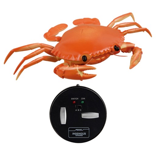A creative remote-controlled scary crab model