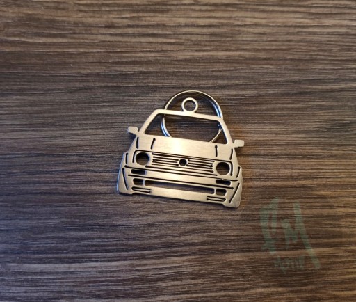 VW Golf 2 II MK2 front brelok stal nierdzewna