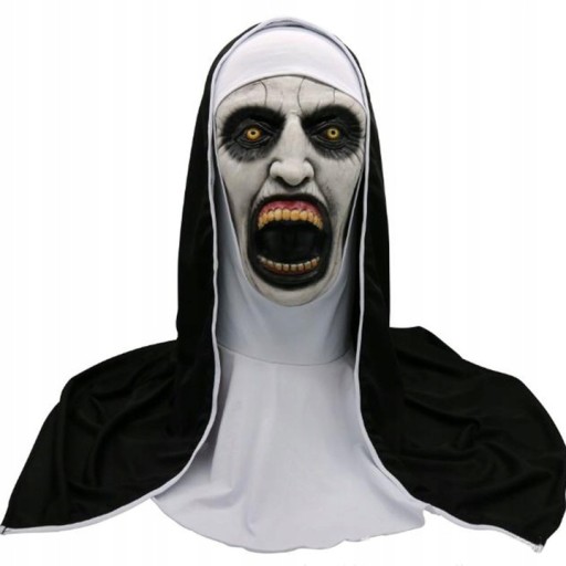 Halloween Cosplay zakonnica siostra Maska Presenty