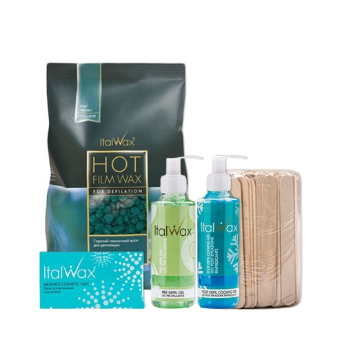 ITALWAX ZESTAW TWARDY WOSK DEPILACJA 2X ŻEL GRATIS