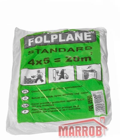 Folia malarska 4x5m cienka FOLPLANE