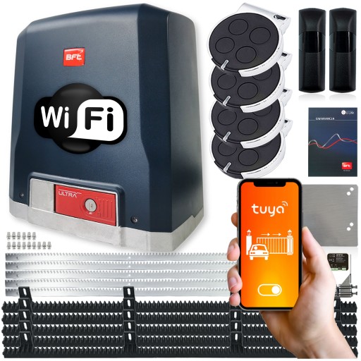 NAPĘD DO BRAMY przesuwnej BFT DEIMOS ULTRA A600 WIFI TUYA 5xlistwa 4xpilot