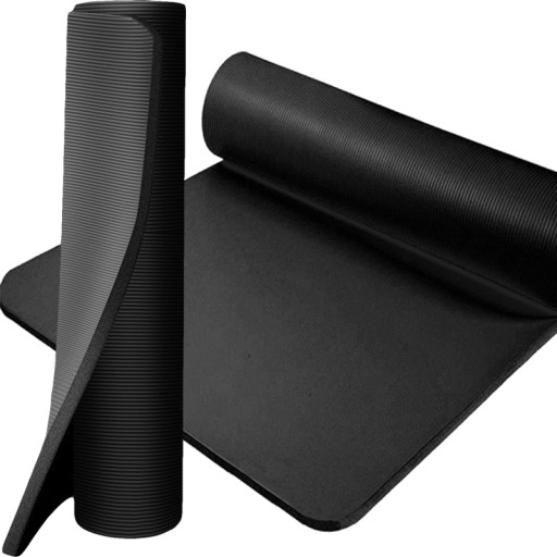 GRUBA MATA DO ĆWICZEŃ FITNESS YOGA JOGA 15mm TORBA