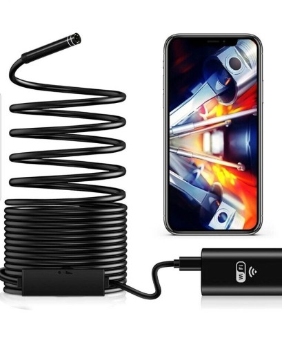 KAMERA INSPEKCYJNA ENDOSKOP IPHONE IOS WIFI 5m