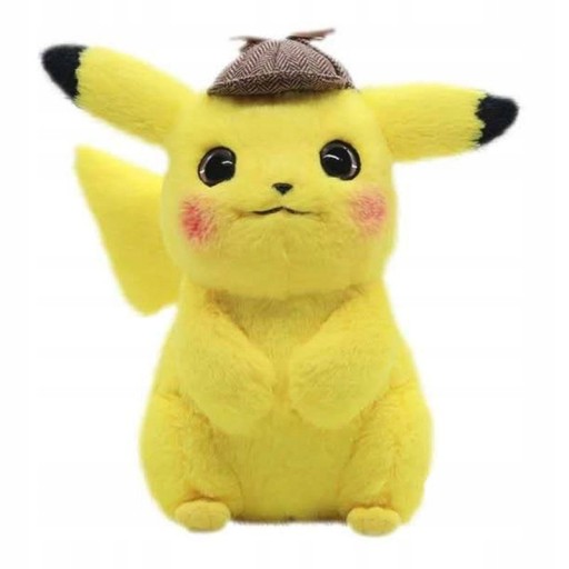 DUŻY PIKACHU DETEKTYW POKEMON PIKACZU PLUSZAK 25CM