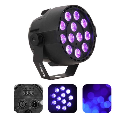 ULTRAFIOLET Reflektor LED PAR DMX 512 strobo