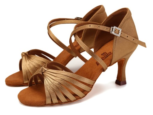BUTY DO TAŃCA TANECZNE WYGODNE LATINO NUDE 7,5cm