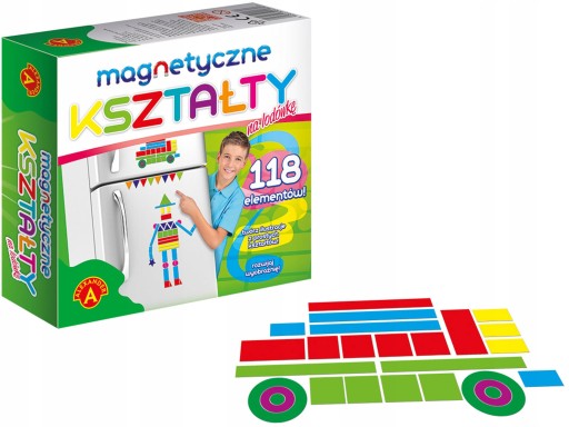 ALEXANDER MAGNETYCZNE KSZTAŁTY MAGNESY NA LODÓWKĘ