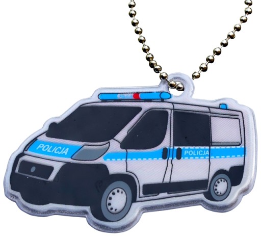 ODBLASKOWA ZAWIESZKA ODBLASK BRELOK POLICJA AUTO