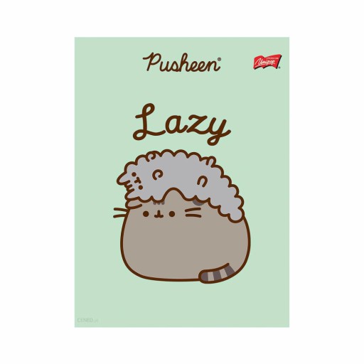 Zeszyt Szkolny Laminowany PUSHEEN A5 32 kartki - linia| Kot Puszin