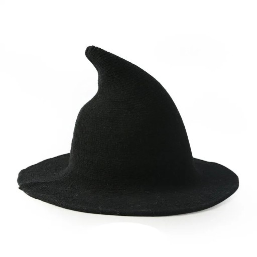 New Fashion Knitting Autumn Winter Bucket Hats Halloween Witch Hat Women
