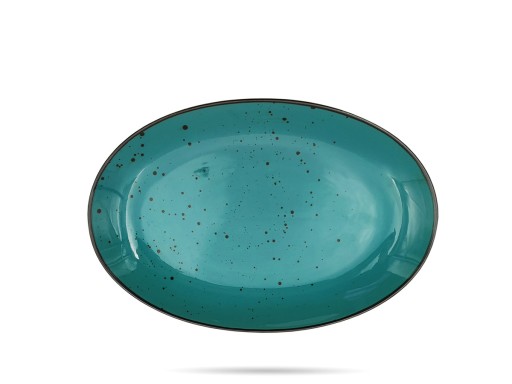 Półmisek 31 cm Cottage Turkus Alumina BOGUCICE