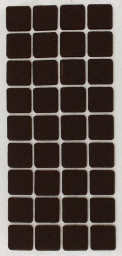 Filce samoprzylepne FLOOR CARE 20 x 20 mm BRĄZOWE