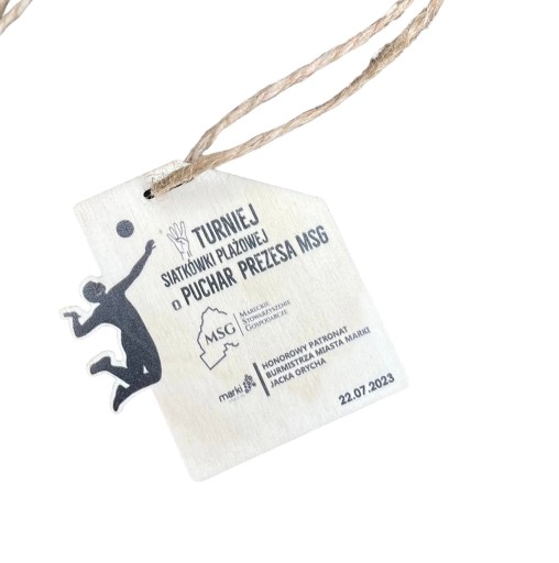 MEDAL XXL Drewniany Siatkówka Zawody Siatkarskie